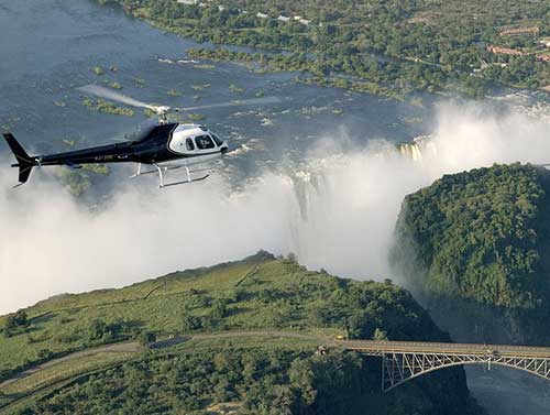 Helicopter Flights over Victoria Falls