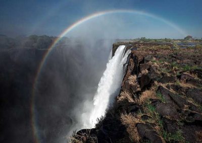 Rainbow over The Victoria Falls