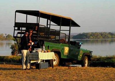Game Drive on the banks of the Zambezi River