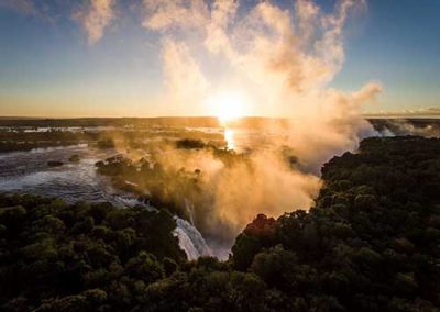 Victoria Falls aerial views