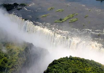 The Victoria Falls in February Flood